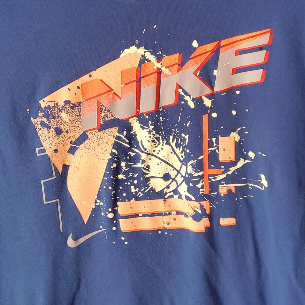 Nike tee size medium athletic cut blue pink white - Picture 2 of 4